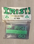Irish C-60 Premium Blank Cassette Recording Tape Brand New Sealed Vintage. Fixed Price $5.00.