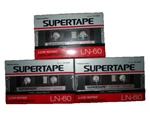 Lot 3 Realistic Supertape Ln Blank Cassette 44-602 Sealed. Fixed Price $8.99.