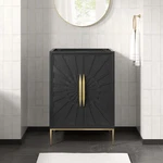 Modway Awaken 24" Bathroom Vanity Cabinet Black - Sink Basin Not Included. Fixed Price $393.25.