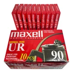Box Of 10 Maxell Normal Bias Ur 90 Minute Blank Audio Cassette Tapes. Fixed Price $19.99.