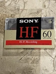 Sony Hf 60 Minute Type Normal Bias Audio Cassette Tape Sealed Vintage Vos. Fixed Price $12.99.