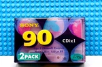 Sony Cdix 90 Twin Pack 2000 Japan Type Cassette Tapes (2) (sealed). Fixed Price $29.99.