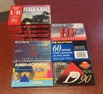 Lot -10 Maxell Ur Sony Hf TONEMASTER60, Tdk D90, Hifi Memorex. Fixed Price $24.99.