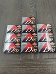 10 Tdk D90 High Output Iec Type Normal Position Cassette Tapes, New Sealed. Fixed Price $28.00.