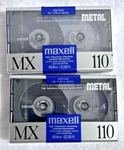 Maxell Mx 110 Iec Type Iv Metal Cassette Tapes Lot Of 2 Sealed Made In Japan. Fixed Price $49.99.