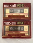 Lot Of 2 Maxell Uds-ii 60 High Bias Type Audio Cassette Tape New Sealed. Fixed Price $27.95.