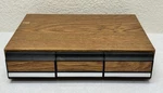 Vtg 3 Drawer Audio Cassette Storage Case Wood Grain 42 Slot Tape Walmart. Fixed Price $20.00.