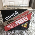 Pack Maxell High Bias Audio Cassette Tapes Blank XLII-60 New Sealed. Fixed Price $54.99.