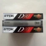 Sealed Tdk D90 X2 + Scotch 3M 542 C90 Blank Cassette Tape Lot. Fixed Price $19.99.