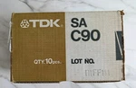 Nos Case Of 10 Tdk SA-C90 Cassette TAPES-1979- Super Avilyn High Res- Sealed. Fixed Price $87.99.