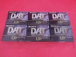 Sony DT-120RA Digital Audio Tape Dat Minutes 6 Pack Bundle. Fixed Price $120.90.