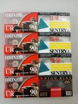 8 Sealed Blank Recording Tapes Lot Maxell UR90, Udii 100, Sentry CX60. Fixed Price $22.99.