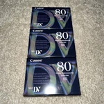 Canon DVM-E80 Mini Digital Videocassette 120 Minute Lot Of 3 Japan New. Fixed Price $35.00.