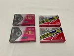 Lot Of 4 Basf Ferro Extra 60 Minute Blank Audio Cassette Tapes New Sealed. Fixed Price $19.95.
