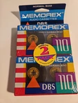 2 Memorex Dbs 110 Vtg Blank Audio Tape Cassettes New Old Stock Factory Sealed. Fixed Price $12.95.