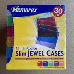 New High Quality Memorex 30-PACK Slim Cd Jewel Case (5.2MM)-5 Colors, Free Ship. Fixed Price $19.95.