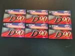 Tdk D90 Type I Cassette (6 Tapes). Fixed Price $12.99.