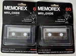 Sealed Memorex MRX3 Oxide 60 Minute Blank Cassette Tape Lot Of 2 Usa 1979. Fixed Price $11.99.