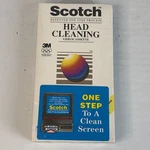 Scotch Head Cleaning Videocassette One Step Nos Sealed 3M. Fixed Price $19.99.
