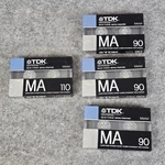 Tdk MA-90 MA-110 Metal Blank Cassette Tapes Lot Of 4 New Sealed Black Audio. Fixed Price $129.99.