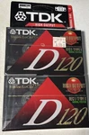 Tdk D120 High Output Blank Audio Cassette Tapes Type - (2 Pack) New Sealed. Fixed Price $19.99.