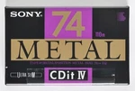 Sony 74 Metal Cdit Iv Audio Cassette Tape New Sealed Ultra Slim Made In Japan. Fixed Price $23.99.