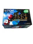 Vintage Tdk Cd Bass 120 Blank Cassette Tapes Sealed 4 Pack Nos Japan Y2K. Fixed Price $24.99.