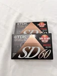 Lot Of 2 Tdk SD-60 High Bias Type Ii Cassette Tapes Sealed Vintage. Fixed Price $19.99.