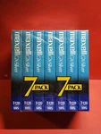 Maxell Gx-silver T-120 Vhs 7 Pack Sealed Videocassette Recording Tapes Nip. Fixed Price $32.00.