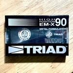 1 Triad Em-x 90MIN Metal High Position Blank Audio Cassette Tape New/sealed. Fixed Price $59.99.