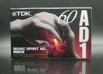 Tdk AD-1 60 Blank Audio Cassette Tape Type Normal Position Made Japan 1997. Fixed Price $16.99.