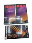 New Vhs Video Tape T-120 Lot 3 Blanks Unused Rca Panasonic Hi-fi Stereo Vcr. Fixed Price $16.00.