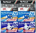 Lot Of New Sealed Blank Audio Cassette Tapes Fuji DR90, Cdfan 60/74. Fixed Price $45.00.