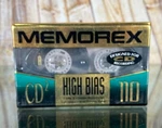 Memorex CD2 110 Min. High Bias Type Ii Cassette Tape Korea Made New/sealed. Fixed Price $11.50.