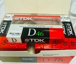 Tdk D46 Vintage Blank Recordable Audio Cassette Tapes- Box Of Ten (10)- Rare New. Fixed Price $54.95.