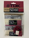 Tdk Type-ii SD60 High Resolution Cassette Tape Sealed 1988 Vintage Rare 2 Pack. Fixed Price $24.99.