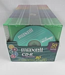 Maxell 50-PACK Color Cd-r Music 32X 80 Min 700 Mb New Sealed. Fixed Price $29.95.