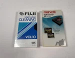 Fuji Maxell Vhs Vcr Cleaner Lot 2 Video Head Cleaning Tapes New Sealed VCL-10U. Fixed Price $22.99.