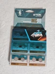 Tdk MC90 Package Of 6, New, Unused, Minutes Cassettes. Fixed Price $18.00.