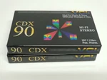 2 Factory Sealed, Vci Cdx 90 Minute Blank Audio Cassette Tapes, Hi-fi Stereo. Fixed Price $7.34.