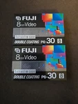 Fuji VIDEO8 8MM Videocassette Extraslim Case P6-30 Lot Of 2 New Sealed. Fixed Price $5.99.
