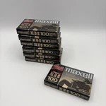 7 Maxell High Bias Xlii 100 Blank Audio Cassette Tapes New Sealed England. Fixed Price $65.00.