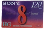 Sony, 8MM 120, Video, Cassette Tape, P6-120HG, New, Factory Sealed. Fixed Price $10.00.