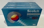 Scotch BX/60 90 Minute Normal Bias Cassette - Factory Sealed 4 Tapes. Fixed Price $6.00.