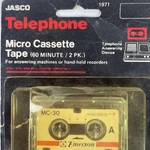 Jasco Micro Cassette Tapes 1971 MC60 Telephone Answering Device Vintage. Fixed Price $6.74.