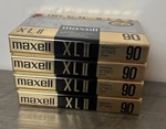 Maxell-xlii High Bias 90 Minute Cassette Tapes Lot Of 4 New Factory Sealed. Fixed Price $39.99.