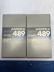 Lot Of 2 - 60 Min Ea Ampex 489 Digital Mastering Audio Cassette Blank Vhs. Fixed Price $19.99.
