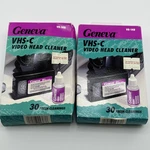 Geneva Vhs-c Video Head Cleaner 1996 New Sealed 30 Fresh Cleanings + Extra Tape. Fixed Price $25.00.