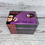 Rca RC60 6-PACK Blank Audio Cassette Tapes New Sealed Minute Hi-fi Stereo. Fixed Price $14.95.