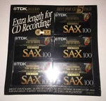 New Sealed 5X Tdk Sa-x 100 Promotion Special Multipack Nib 1992. Fixed Price $99.00.